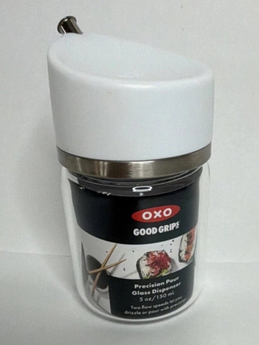 OXO Good Grips Precision Pour Glass 5 oz Olive Oil or Soy Sauce Dispenser